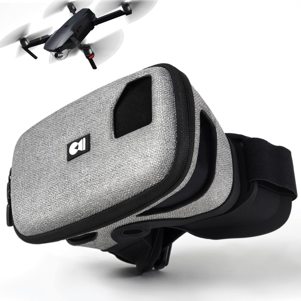 Drones FPV Goggles HD GPS Camera Drone Compatible Adjustable Headband Set Black