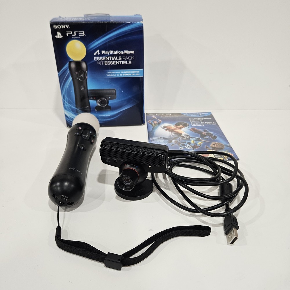 Sony Playstation 3 Move Essentials Pack PS3 Motion Control Eye Camera Complete