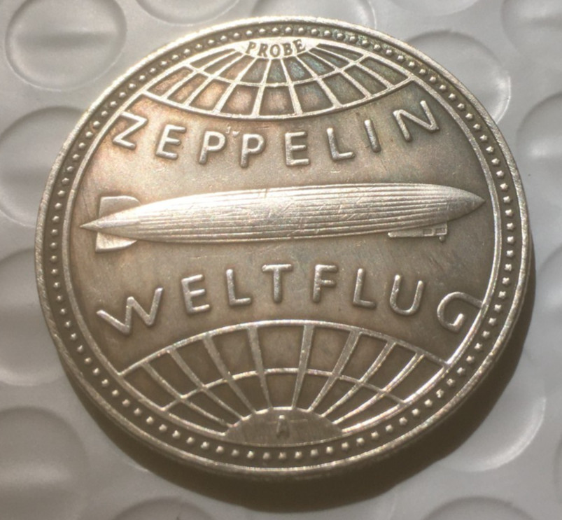 German coin ZEPPELIN  token restrike