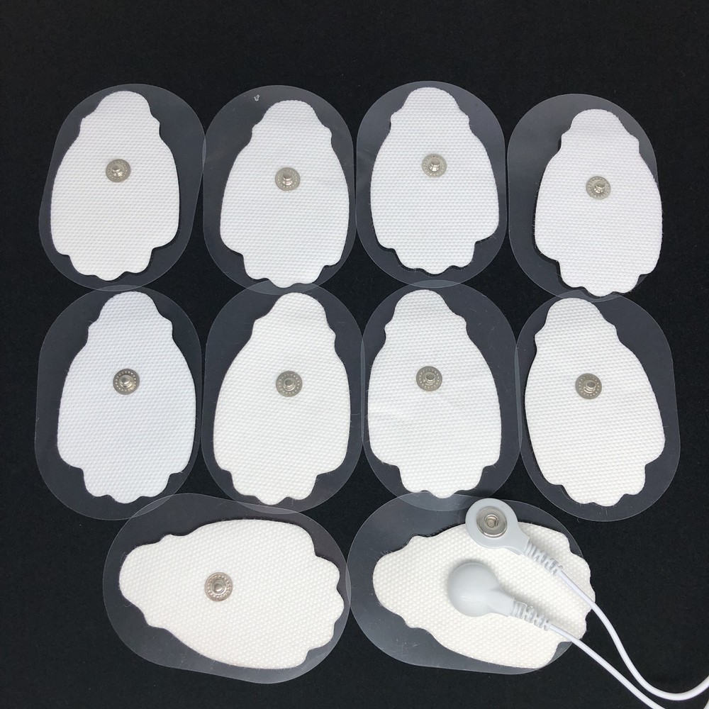 40 Large Snap On Electrode Pads Replacement For Tens Unit Machine Pulse Massager