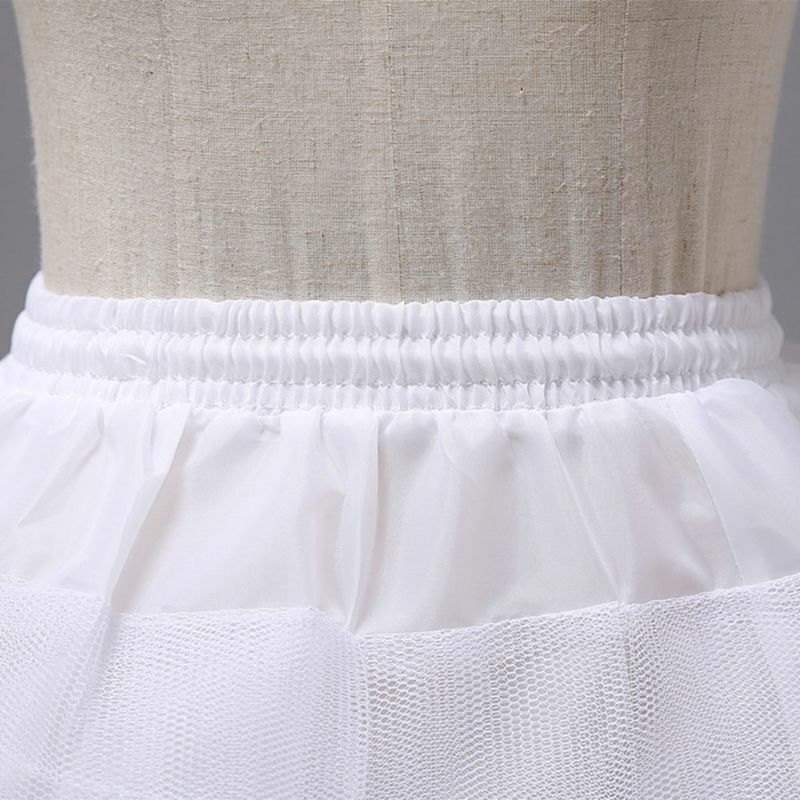 Flower Girls Petticoat with 3 Layers Slip Elastic Child's Crinoline Underskirt