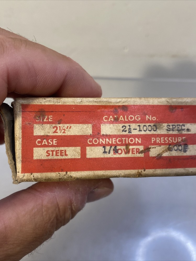 Vintage Ashcroft Gauge Box Only