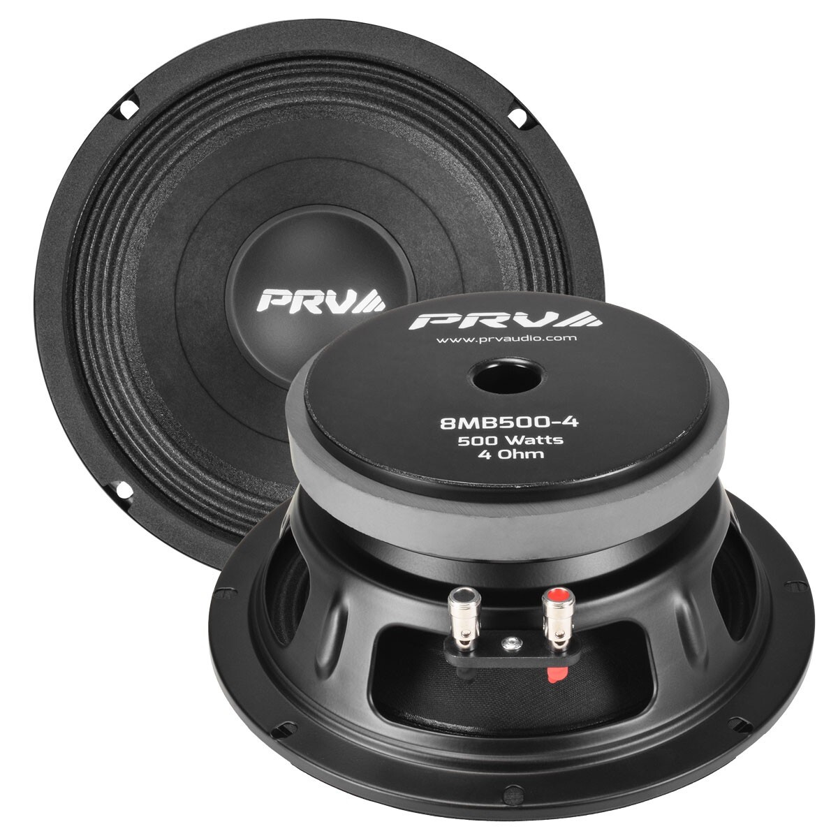 4x PRV 8" Midbass Speakers 8MB500-4 Car Audio 4 Ohm 2000 Watts