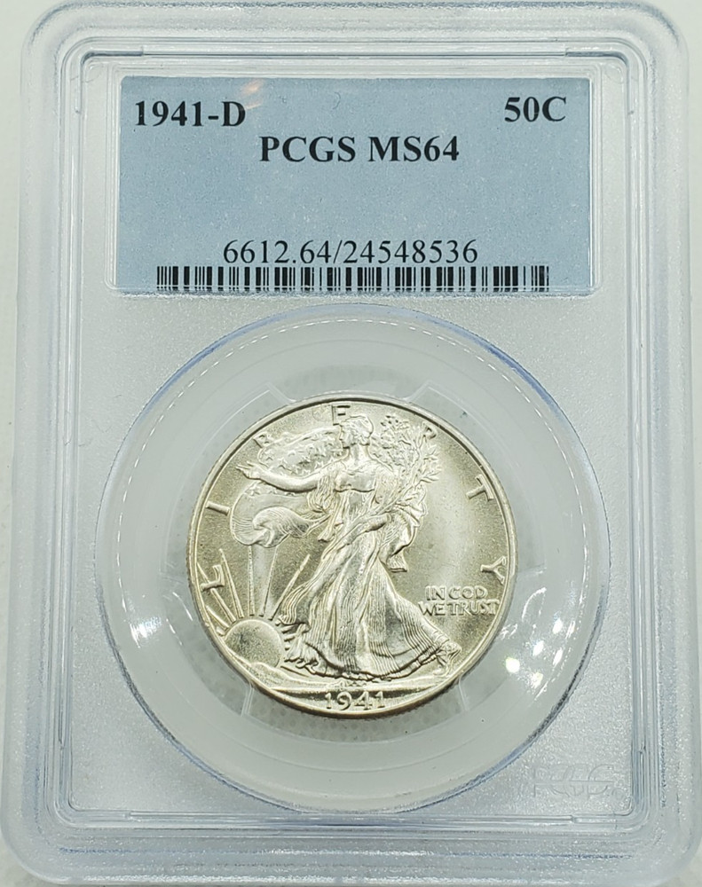 1941-D Walking Liberty Half Dollar PCGS MS64