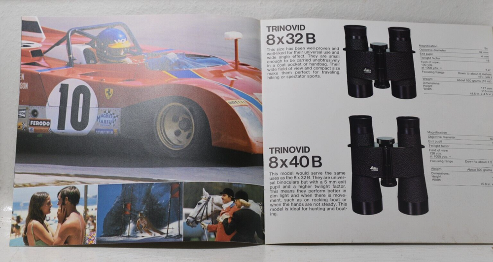 Leitz TRINOVID Binoculars Sales Brochure