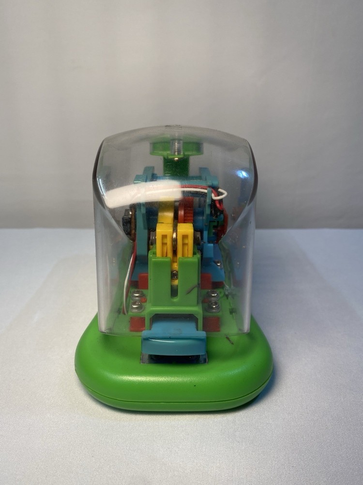 Swingline See Through Clear Stapler, Green Base, Automatic And Electric Untested