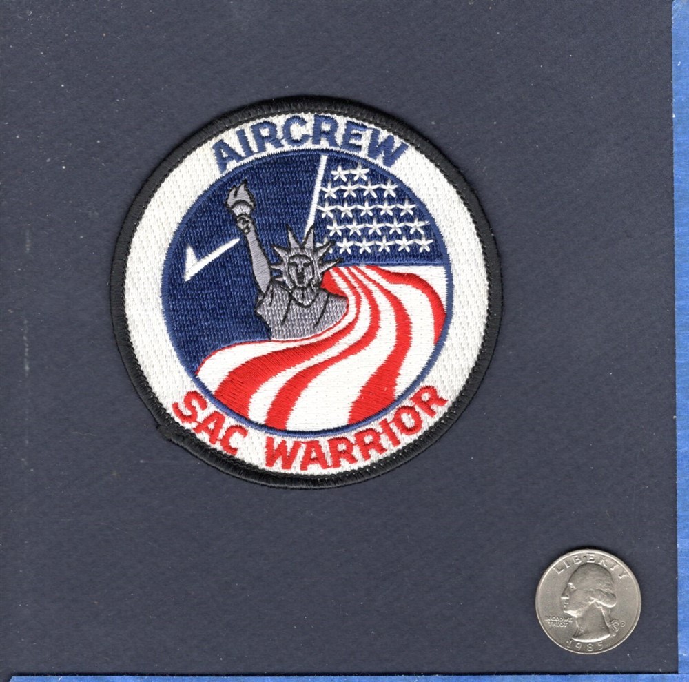 SAC Warrior Aircrew Strategic Air Command USAF Squadron Crew Patch