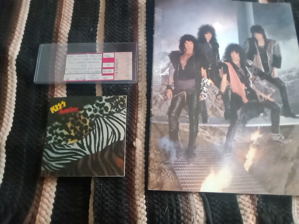 Kiss 💋 Ticket Stub History Animalize Tour 2-9-85, Kaiser Conv, CT Oakland CA 🎸