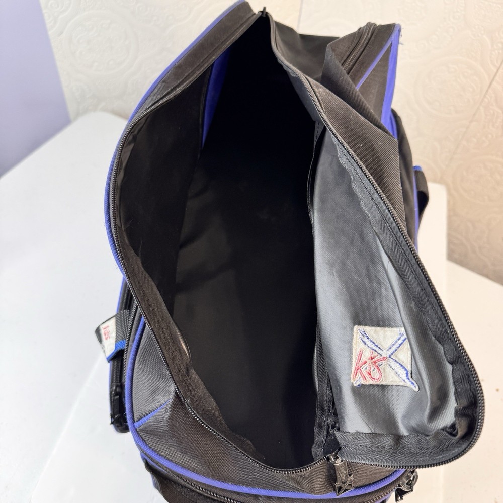 KRX Strikeforce 2 Bowling Ball Black Blue Rolling Bag Case