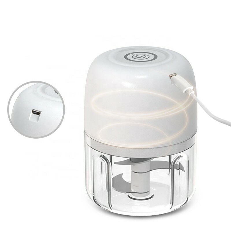 Portable Mini Food Processor-Electric Garlic Onion Nut Chopper USB Fast Charging