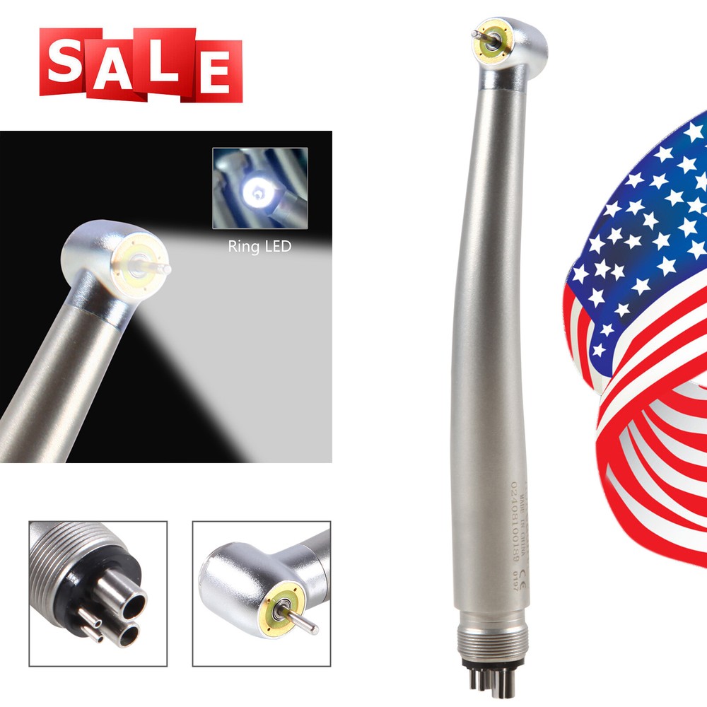 Dental Ring LED Optic High Speed Handpiece E-Generator Shadowless 4H ASkeadnt MX