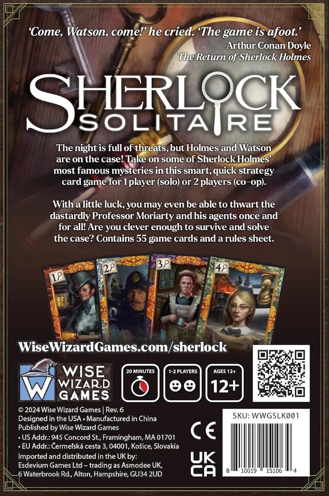 Sherlock Solitaire: A Game by Peter Scholtz