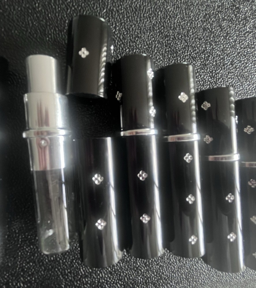 9 pcs Black Portable Refillable Empty Perfume Atomizer Travel Pump Spray 15ml