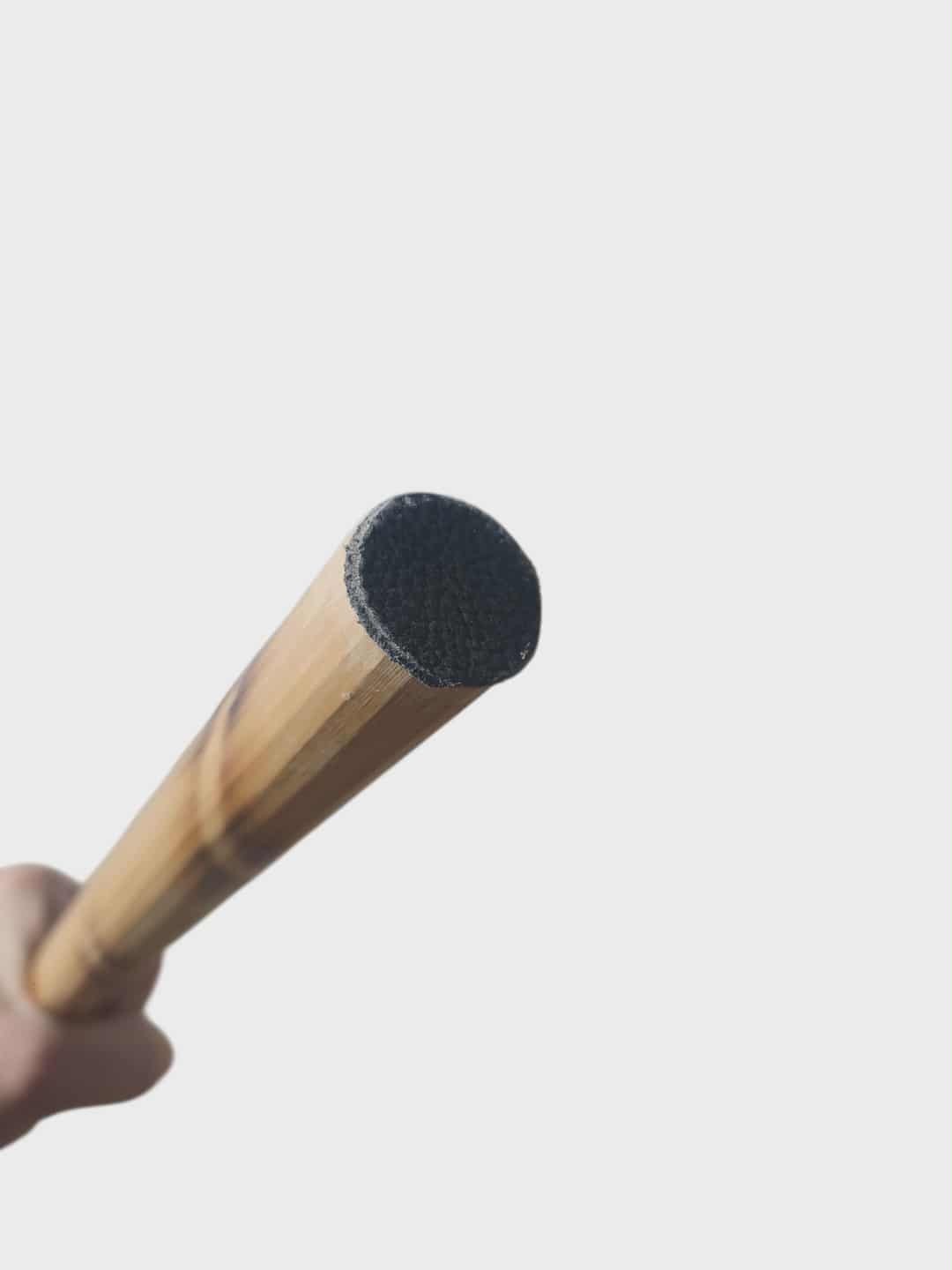 16 Rattan Arnis Baston Escrima Kali Stick, Peeled with Leather Tips