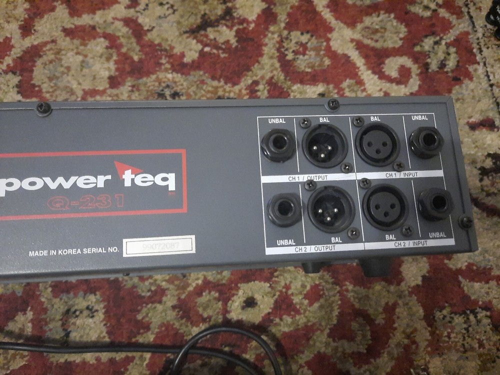 Power Req Professional Dual One Third Octive Equalizer Q-231 **Read