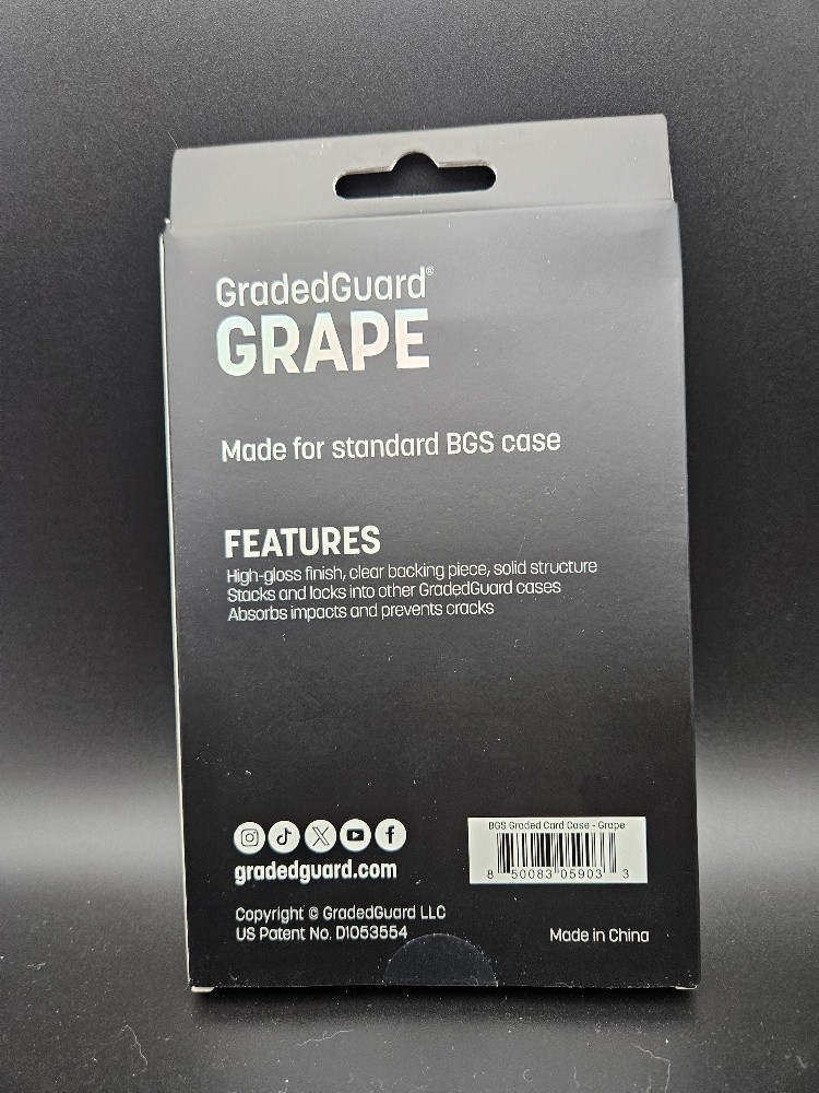 NEW GradedGuard GRAPE BGS Graded Card Case Guard Protector