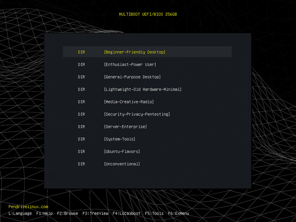 84-in-1 Linux Multiboot 256GB USB Flash Drive
