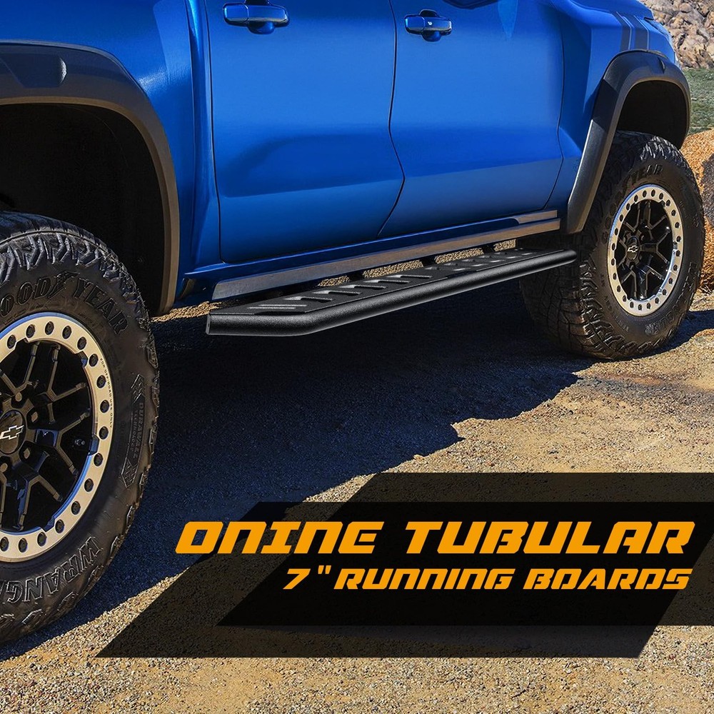 Textured Black Running Boards Custom Fit Side Steps Nerf Bars