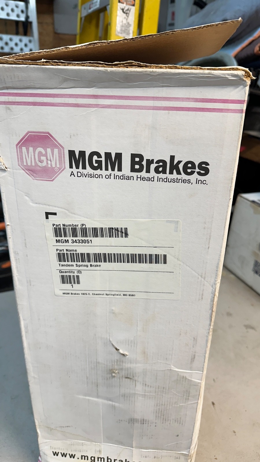 MGM Brakes 3433051 Tandem Spring Brake TR3036 NOS
