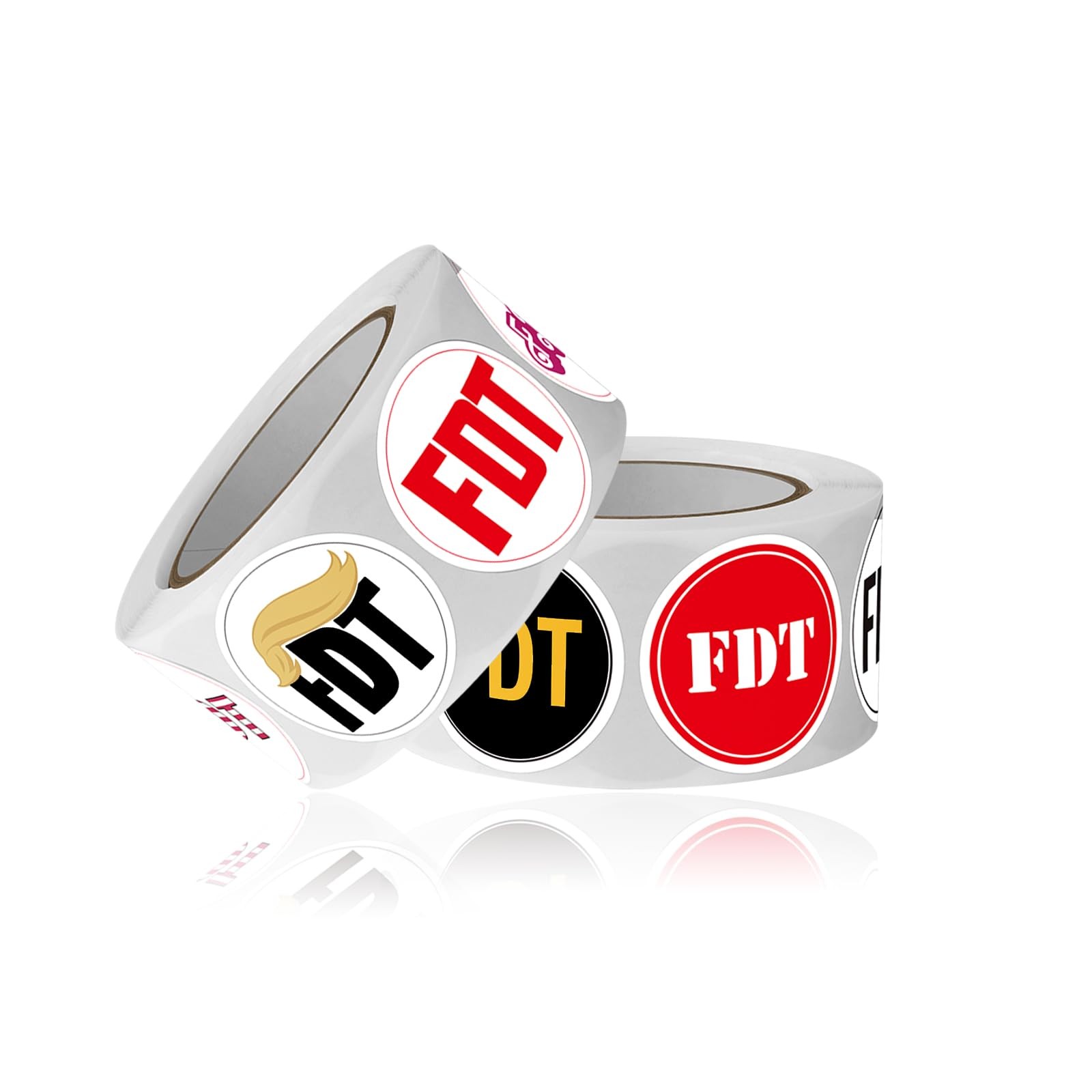 FDT Anti Tr××p Stickers Roll 500Pcs - 1.5in x 3.8cm, Multicolor