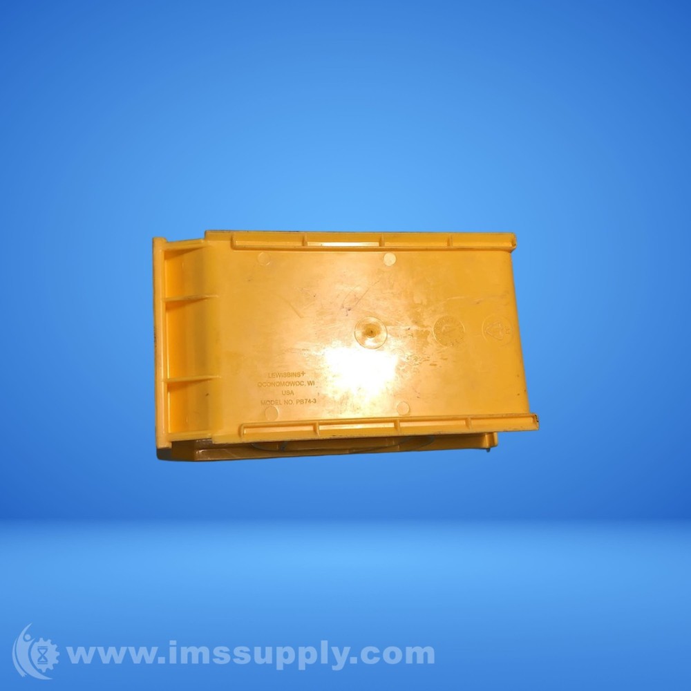 LewisBins+ PB74-3 Yellow Hang and Stack Bin USIP