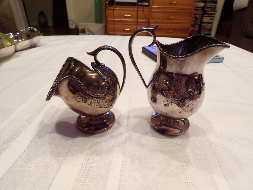 Vintage Sugar & Creamer Made in Sheffeild England