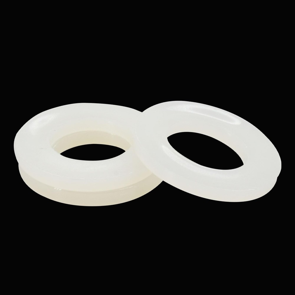 Nylon Large Flat Round Washer Countersunk Clear Plastic Spacer Thickness Gask...