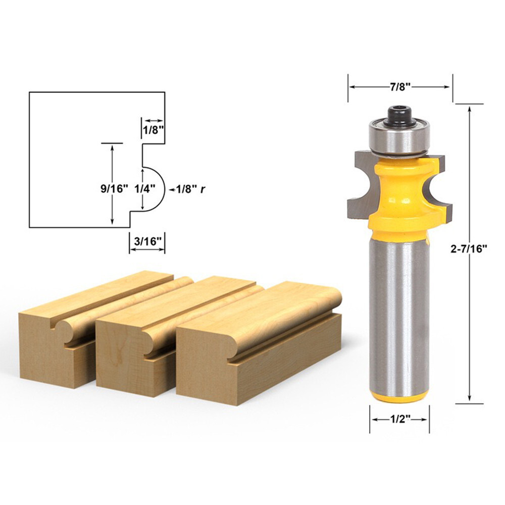 5 Bit Corner Bead Router Bit Set - 1/2" Shank - 13516