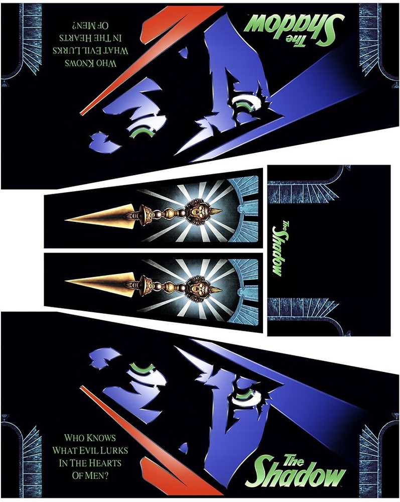 The Shadow Pinball Decals