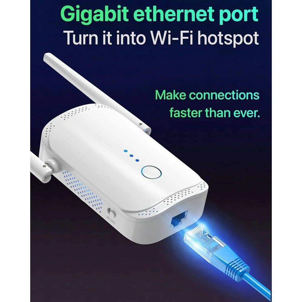 Macard N300 WiFi Range Extender - White High Performance 300Mbps Wireless