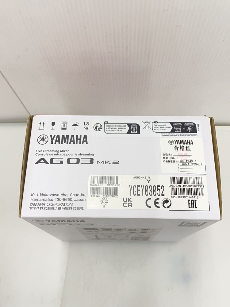 YAMAHA AG03 MIXER Used