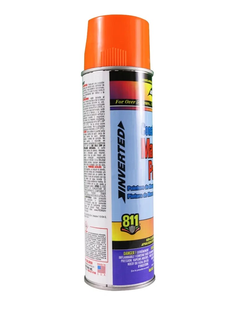 Aervoe 247 17oz Construction Marking Paint / Fluorescent Yellow Construction Mar