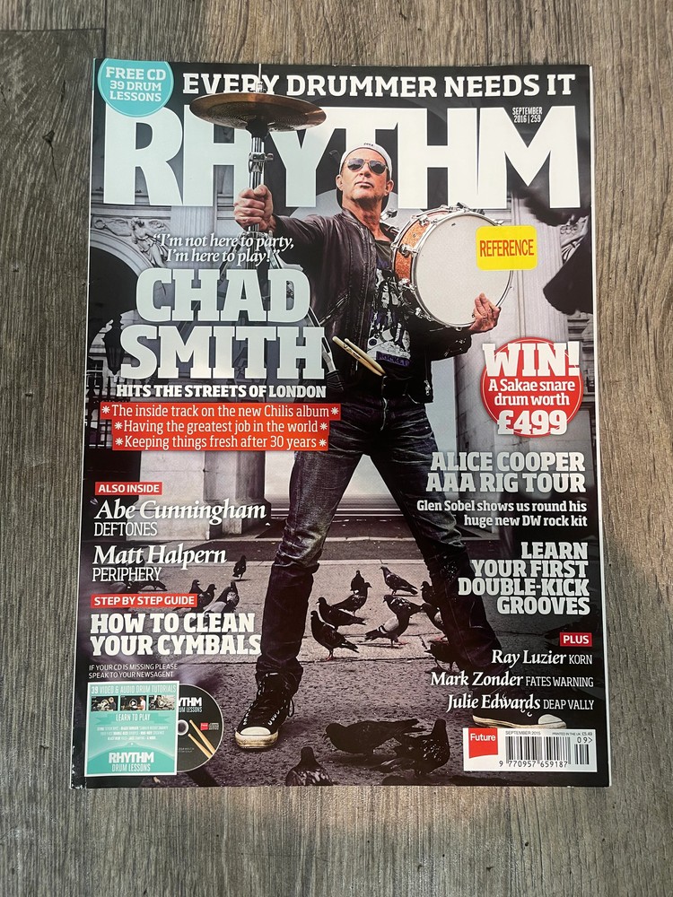 Rhythm Magazine: Chad Smith / Issue 259 / September 2015