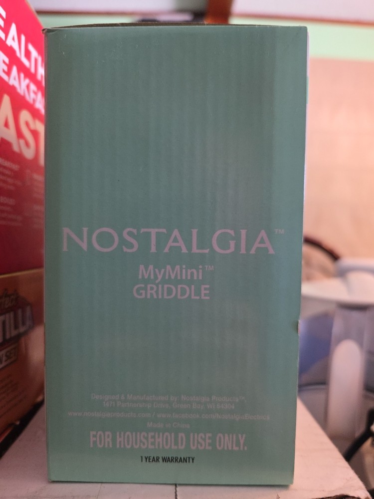 Nostalgia MyMini Griddle BB1 Teal A3