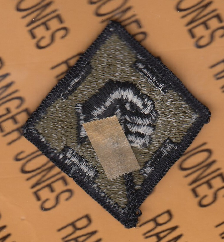 US Army 411th Engineer Brigade Type I obsolete 2.5" OD Green Black BDU patch m/e