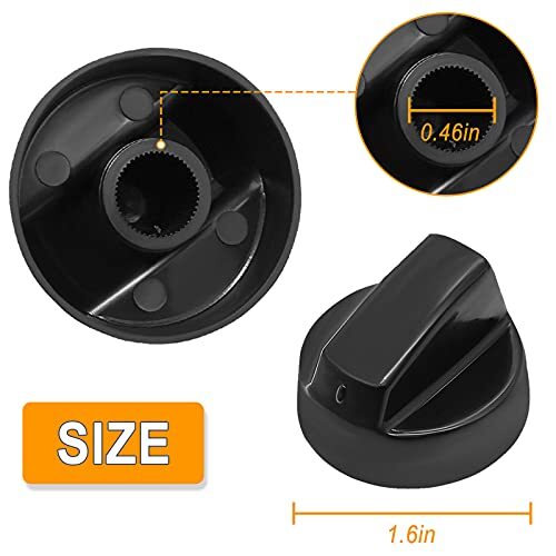 AMI PARTS Universal White Control Knobs with 12 Adapters Assorted Colors