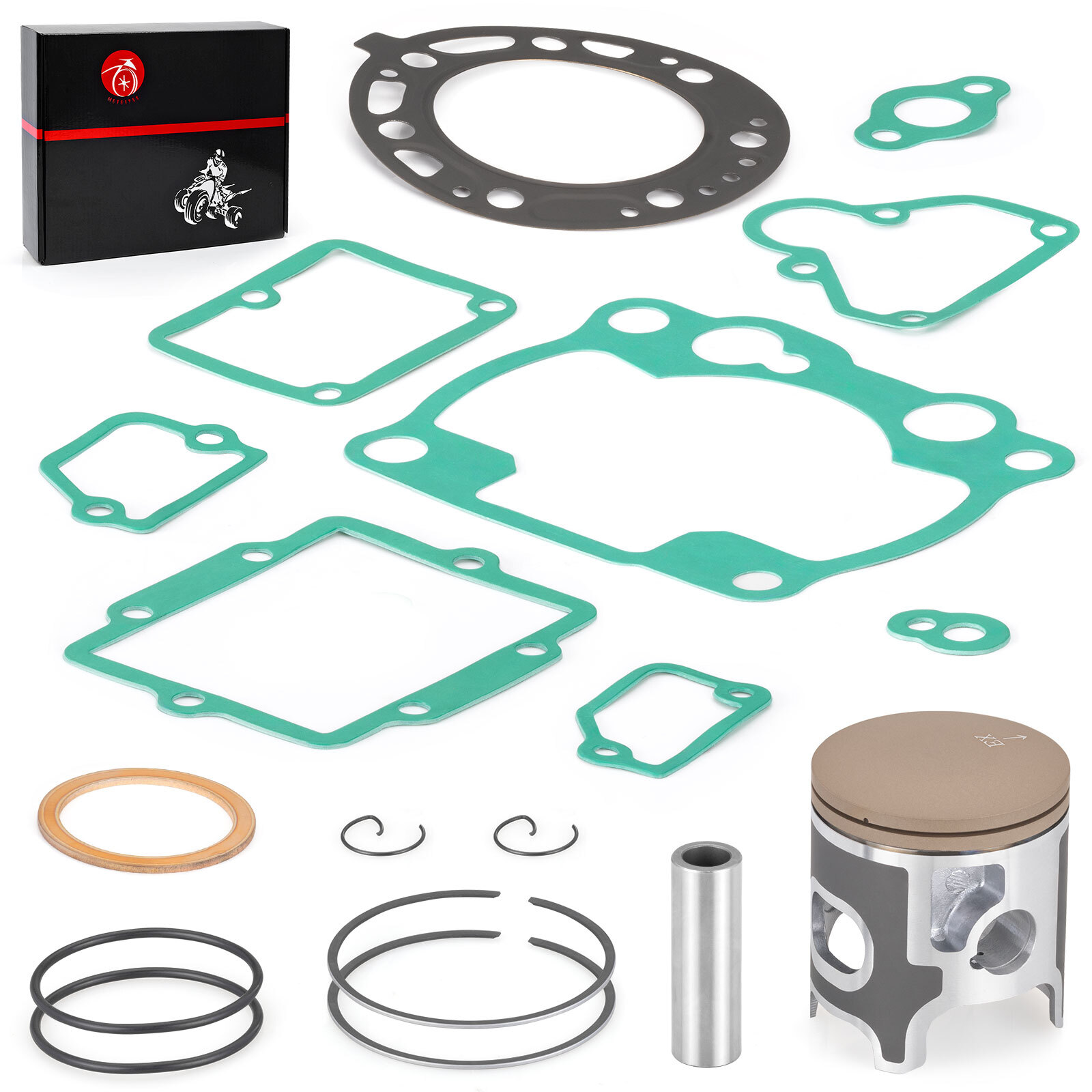 Top End Rebuild Kit STD 66.4mm Piston + Ring + Gasket For Kawasaki KX250 1993-03