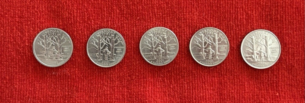 2001 Vermont State Quarter Excellent