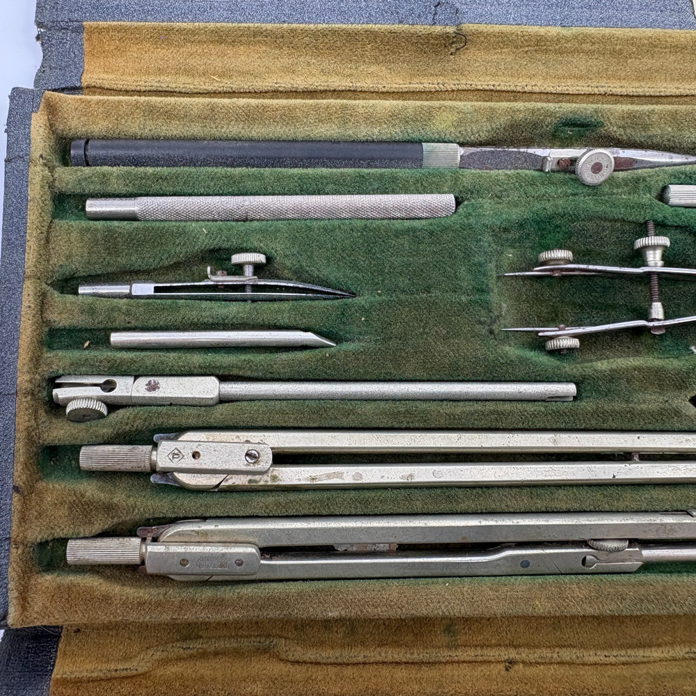 Eugene Dietzgen Universal Drafting Set Germany Compass Divider Set Untested