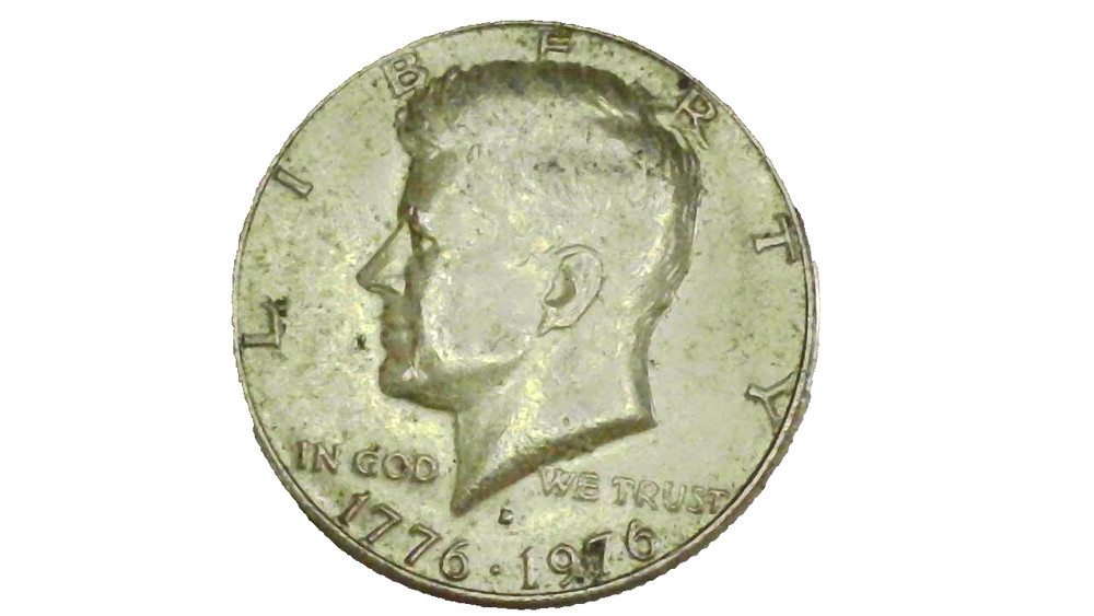 1976D Kennedy Half Dollar Error - Filled "D" Mint Mark Error - #248