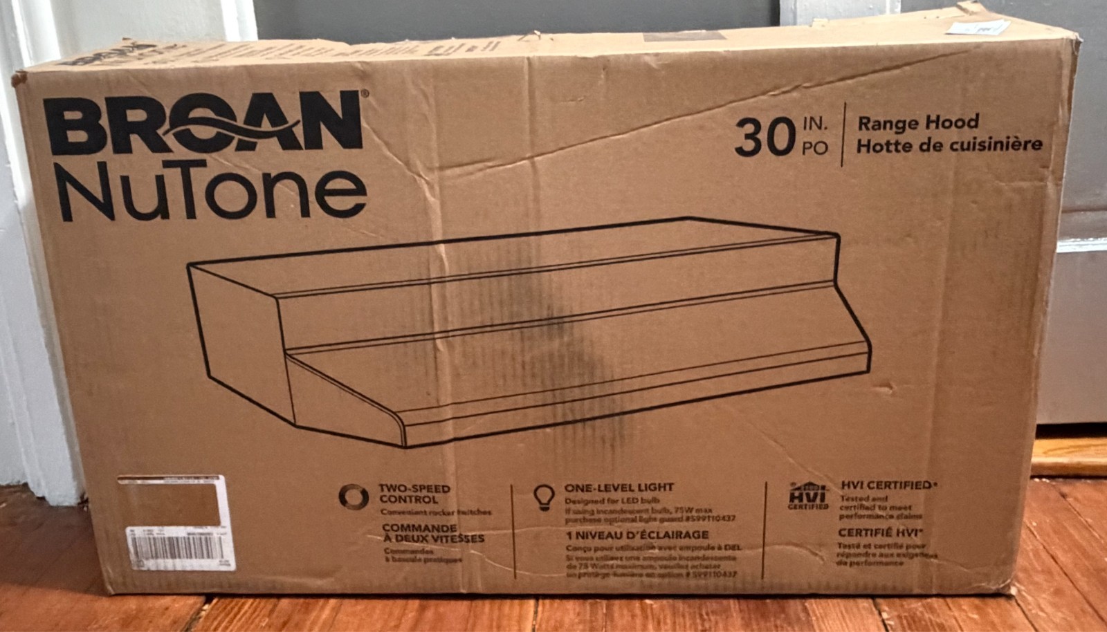 Broan-NuTone RL6200 Series 30" Ductless Under Cabinet Range Hood w/Light - Black