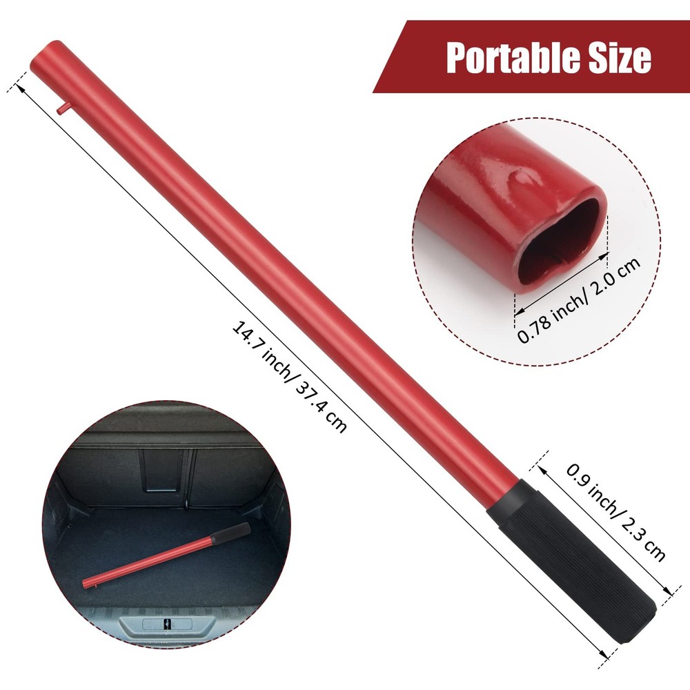 Windspeed Horizontal Hydraulic Jack Handle, 2 Ton Floor Medium, Red