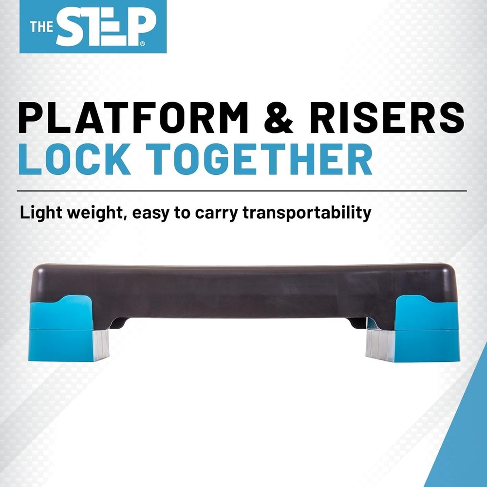 Adjustable Aerobic Step Platform for Home Workouts - Max 400 lbs Capacity