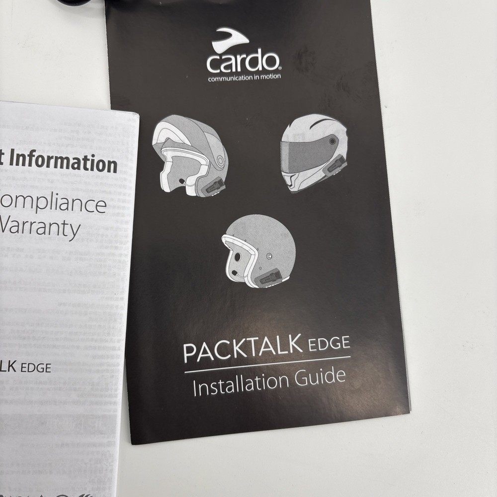 Cardo PACKTALK Edge Motorcycle Bluetooth Communication System Headset Intercom