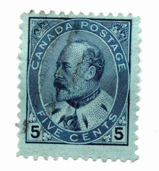 CANADA STAMP #91 —  5c KING EDWARD  - 1903 - USED