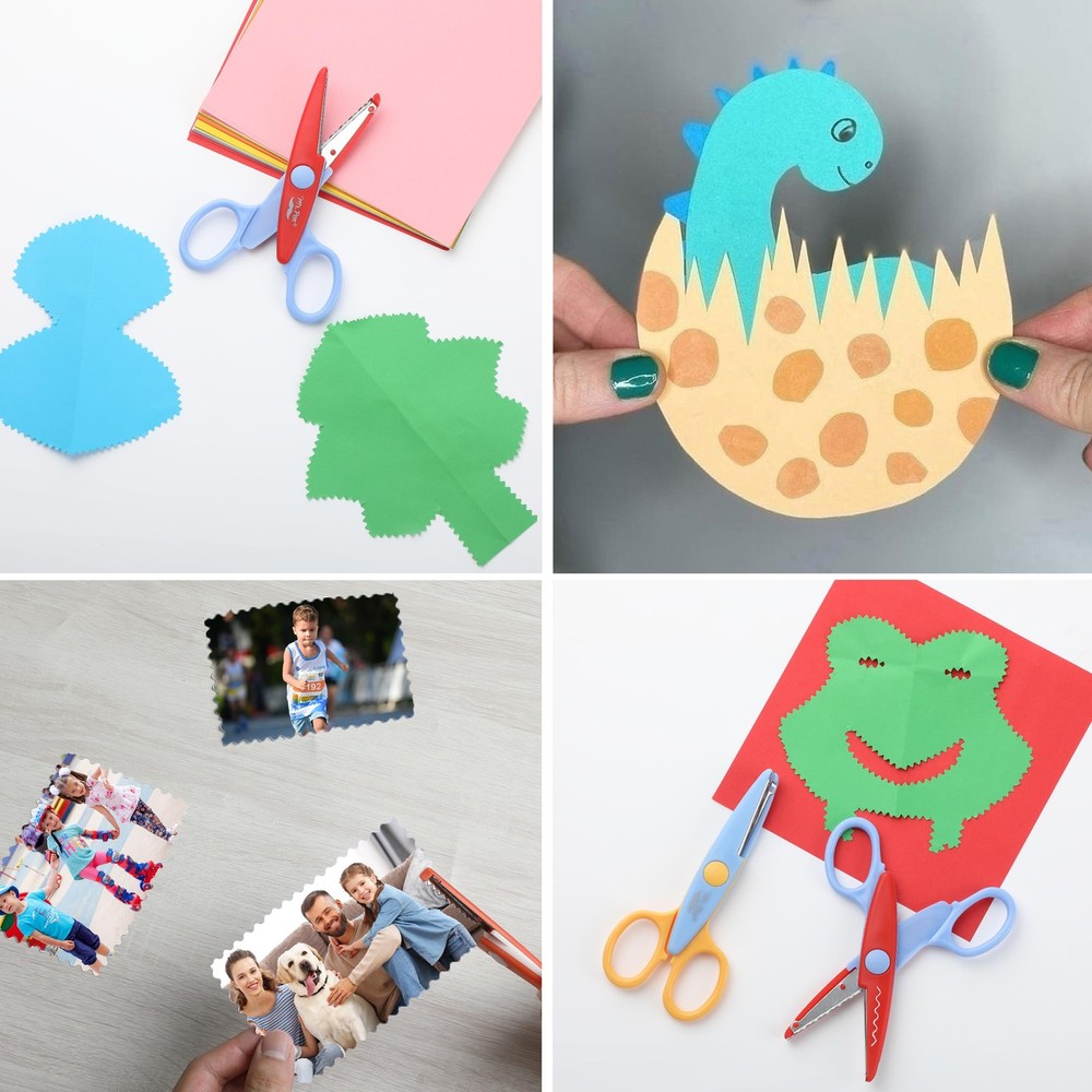 Mr. Pen- Craft Scissors Decorative Edge, 6 Pack, Spring Colors, Zig