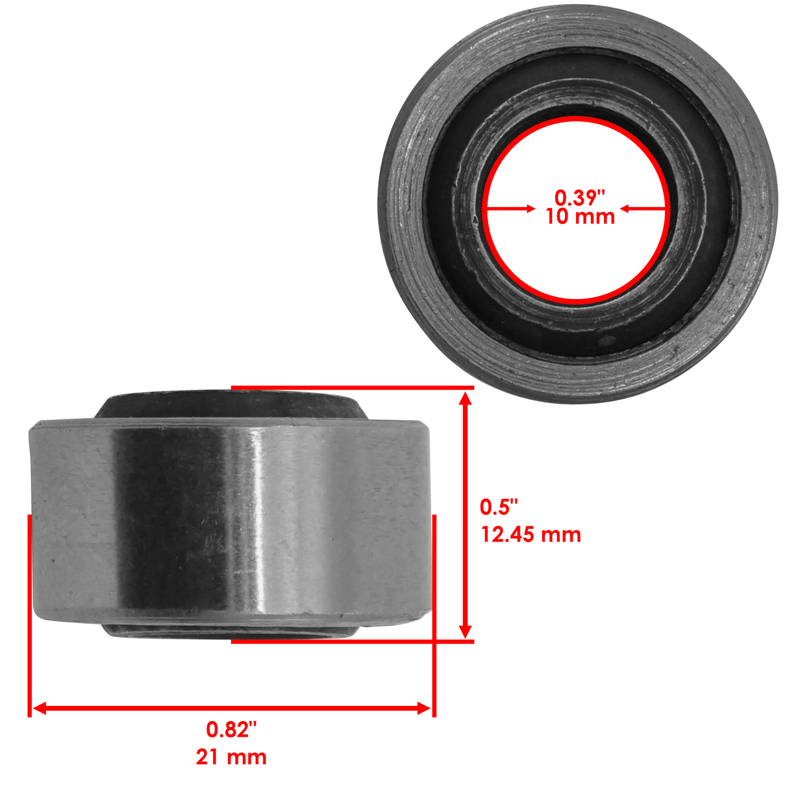 Front Upper & Lower A-Arm Bushing Kit For Honda Sportrax 300 TRX300EX 93-04 L/R
