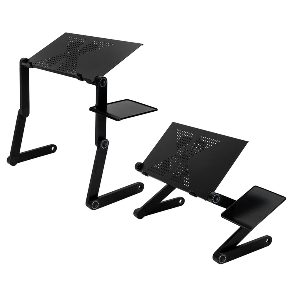 US 360°Adjustable Laptop Table Stand Lap Sofa Bed Tray Foldable PC Notebook Desk