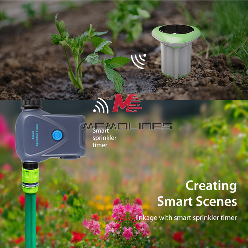Tuya Smart WIFI Solar Soil Meter Sensor Waterproof Temp & Moisture &EC Detection
