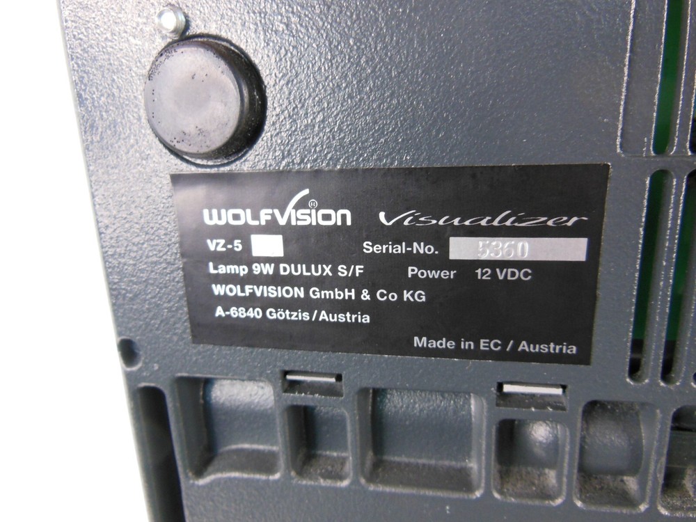 Wolfvision Visualizer VZ-5D Document Camera Visualizer Presenter Complete Kit